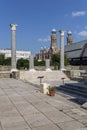 Iseum Savariense museum and roman archeological site in Szombathely Royalty Free Stock Photo