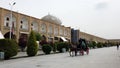 Isfahan, Iran - 2019-04-12 - Horse Carriage Ride Around Naqshe Cehan Square 4 - Parents Hold Child Inside