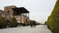 Isfahan, Iran - 2019-04-12 - Horse Carriage Ride Around Naqshe Cehan Square 3 - Three Passengers One With Phone