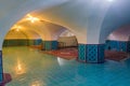 ISFAHAN, IRAN - JULY 10, 2019: Basement of Sheikh Lotfollah Mosque in Isfahan, Ir