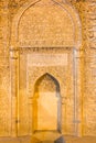 ISFAHAN, IRAN - JULY 9, 2019: Mihrab of the Jameh mosque in Isfahan, Ir