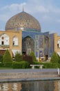 Sheikh Lotfollah Mosque from the Naqsh-e Jahan Square in Isfahan, Iran. Royalty Free Stock Photo