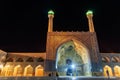 Jameh mosque at night in Isfahan. Iran Royalty Free Stock Photo