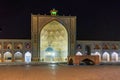 Jameh mosque at night in Isfahan. Iran Royalty Free Stock Photo