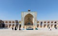 West iwan of the courtyard of Jameh or Jame Mosque (also Atig or Friday Mosque), Iran`s oldest mosque in Isfahan