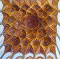 The carved dome of Ali Qapu palace, Isfahan, Iran