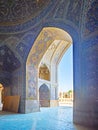 The arch of Seyed Mosque, Isfahan, Iran