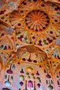 The lace carved walls of Ali Qapu palace, Isfahan, Iran