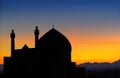 Isfahan mosque sunset