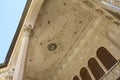 Isfahan Province- Kashan IRAN-April 30- 2019 Tabatabaei house wall carving and stucco details on ceiling