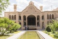 Traditional persian courtyard, Borujerdi house Royalty Free Stock Photo