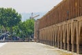 Isfahan Zayandeh River from Khaju Bridge Royalty Free Stock Photo