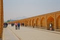 Isfahan Zayandeh River from Khaju Bridge Royalty Free Stock Photo