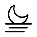 Isha Prayer Icon Vector Symbol Design Illustration