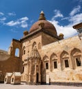 Ishak Pasha Palace, interiors, decorations and bas-reliefs, carved stone. Internal architecture. Eastern Turkey