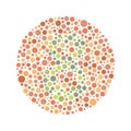 Red Green Color Blind Test Royalty Free Stock Photo