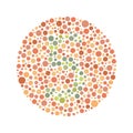 Red Green Color Blind Test Royalty Free Stock Photo