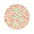 Red Green Color Blind Test Royalty Free Stock Photo