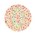 Red Green Color Blind Test Royalty Free Stock Photo