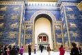 Ishtar gate from Babylon in Pergamon museum, Berlin - Germany Royalty Free Stock Photo