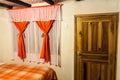 ISINLIVI, ECUADOR - SEPTEMBER 5, 2015: View of a room in Tatia Cristobal hostel in Isinlivi village. This village lies