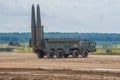 Iskander -russian tactical missile system in combat position