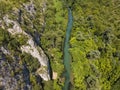 Iskar Panega Geopark along the Gold Panega River, Bulgaria Royalty Free Stock Photo