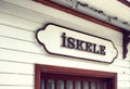 Iskele meaning station in Turkish Royalty Free Stock Photo