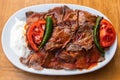 Iskender doner in Turkey Royalty Free Stock Photo