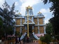 Iskon temple Iskan mandir at Hydrabad so beautiful scenes.