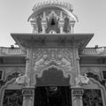 ISKON Temple Vrindavan, India, Sri Krishna Balaram Mandir is a Gaudiya Vaishnava temple in the holy city of Vrindavan in Uttar Royalty Free Stock Photo