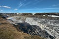 ISL - GULLFOSS WATERFALL Royalty Free Stock Photo