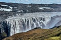 ISL - GULLFOSS WATERFALL Royalty Free Stock Photo