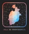 Isla de Providencia map design.