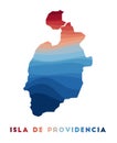 Isla de Providencia map.