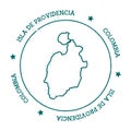 Isla de Providencia vector map.