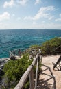 Isla Mujeres island - Punta Sur point also called Acantilado del Amanecer or Cliff of the Dawn Royalty Free Stock Photo