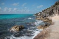 Isla Mujeres island - Punta Sur point also called Acantilado del Amanecer or Cliff of the Dawn Royalty Free Stock Photo