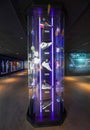 Autographed tennis shoes on display at the Rafa Nadal Museum, Rafa Nadal Tennis Centre in Costa Mujeres, Mexico