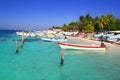 Isla Mujeres Mexico boats turquoise Caribbean sea