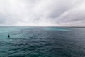 Isla Mujeres seen from the ferry, Cancun, Mexico Royalty Free Stock Photo