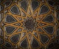 Islam arab pattern. Decorating tile on the wall panel in Morocco. Geometric abstract muslim texture