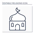 Islam line icon