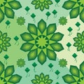 Islam malay green geo ketupat seamless pattern