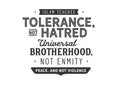 Islam teaches tolerance