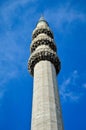 Mosque minaret and blue sky Royalty Free Stock Photo