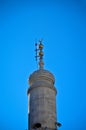 Mosque minaret and blue sky Royalty Free Stock Photo