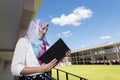 Islam woman read a book Royalty Free Stock Photo