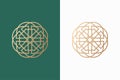 Elegant Geometric Islamic Logo Design Pattern or Ornament Royalty Free Stock Photo