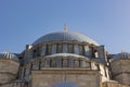 Islamic architecture background photo. Domes of Suleymaniye Mosque Royalty Free Stock Photo